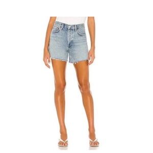 Agolde denim shorts - light wash